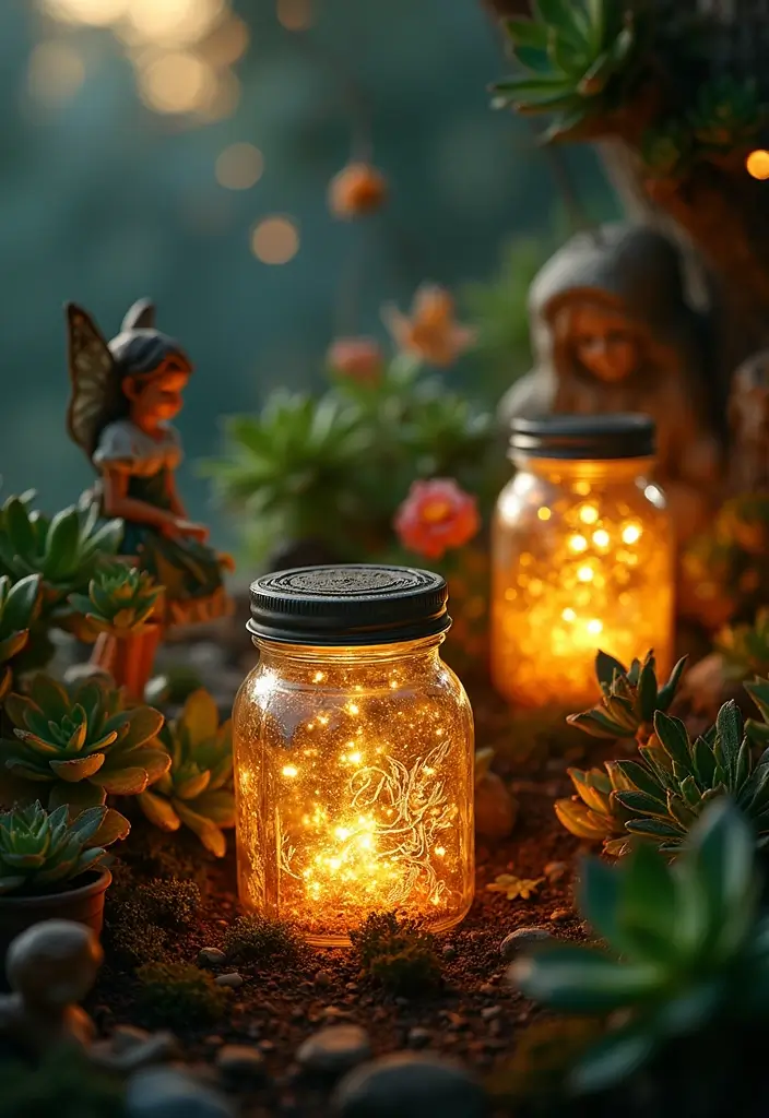 28 DIY Fairy Garden Ideas: Homemade Designs for Every Season - 24. Fairy Garden Lanterns