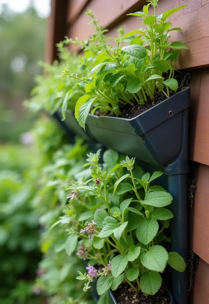 28 Raised Garden Beds DIY Vegetables You Can Build at Home - 12. DIY Gutter Garden