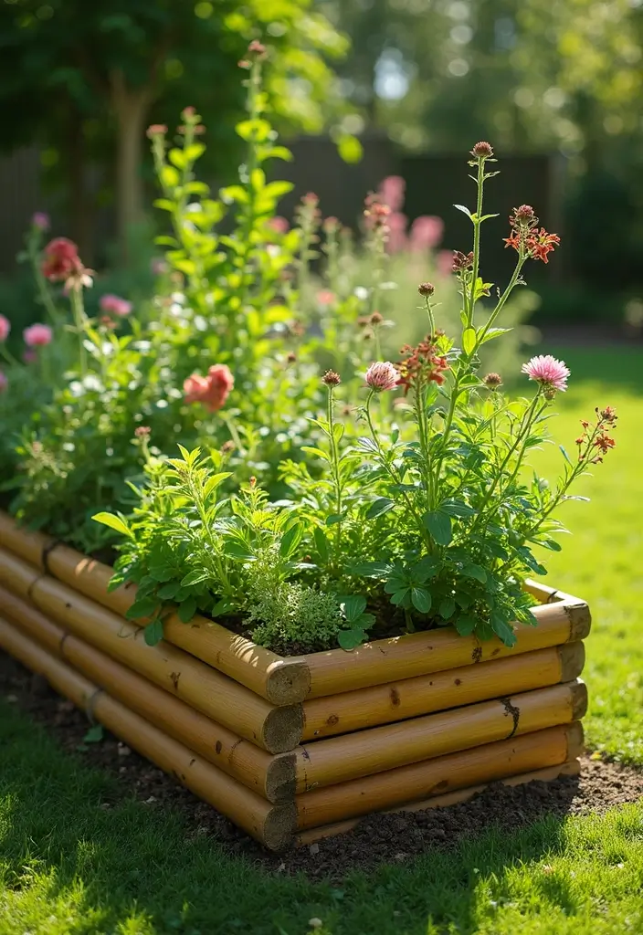 30 Cheap Raised Garden Beds DIY Plans for Any Backyard - 16. Simple Bamboo Garden Bed