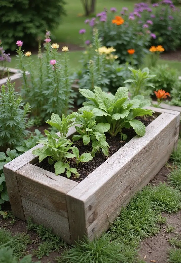 30 Cheap Raised Garden Beds DIY Plans for Any Backyard - 22. Recycled Wood Bed