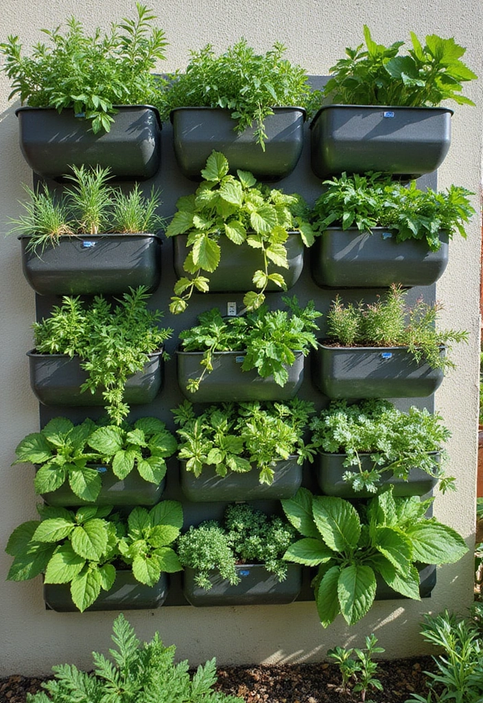 30 Cheap Raised Garden Beds DIY Plans for Any Backyard - 23. Edible Wall Garden