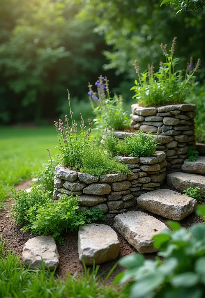 30 Cheap Raised Garden Beds DIY Plans for Any Backyard - 28. Herb Spiral Garden