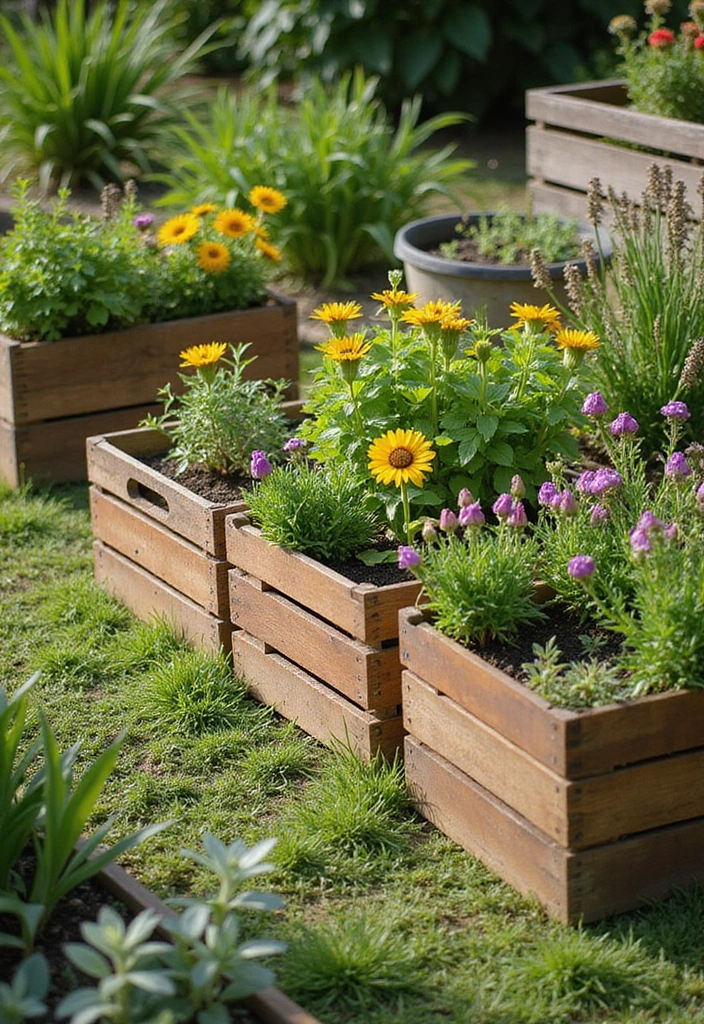 30 Cheap Raised Garden Beds DIY Plans for Any Backyard - 4. Wooden Crate Garden Bed