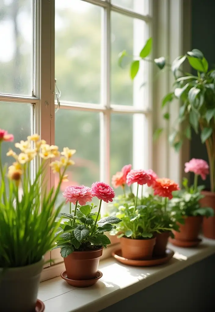 30 DIY Flower Garden Ideas to Brighten Up Your Space - 21. Indoor Flower Gardens