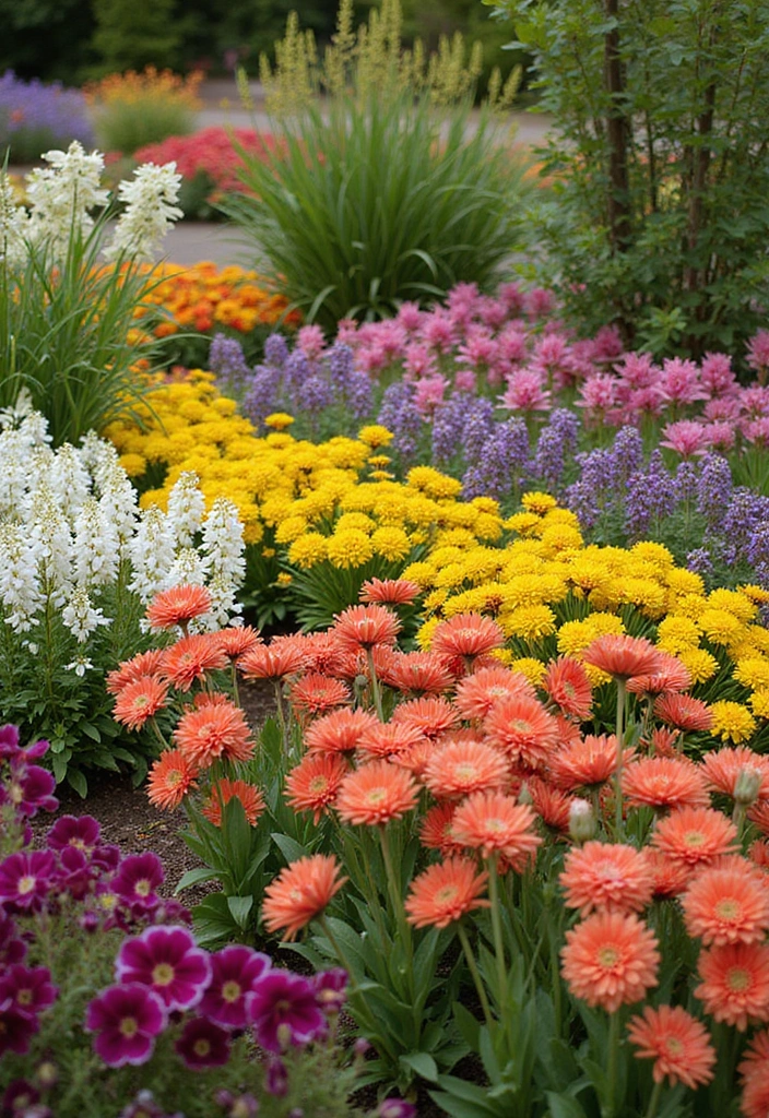 30 DIY Flower Garden Ideas to Brighten Up Your Space - 7. Seasonal Flower Rotation