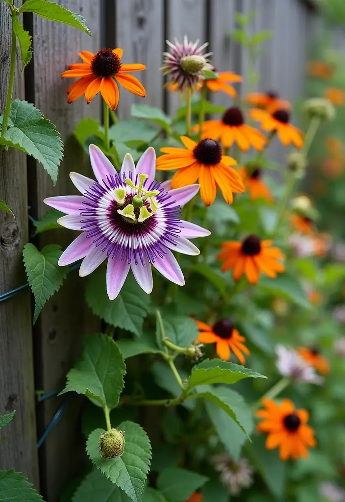 30 DIY Garden Arch Trellis Projects for Beautiful Climbing Plants - 11. Garden Fence with Climbing Support