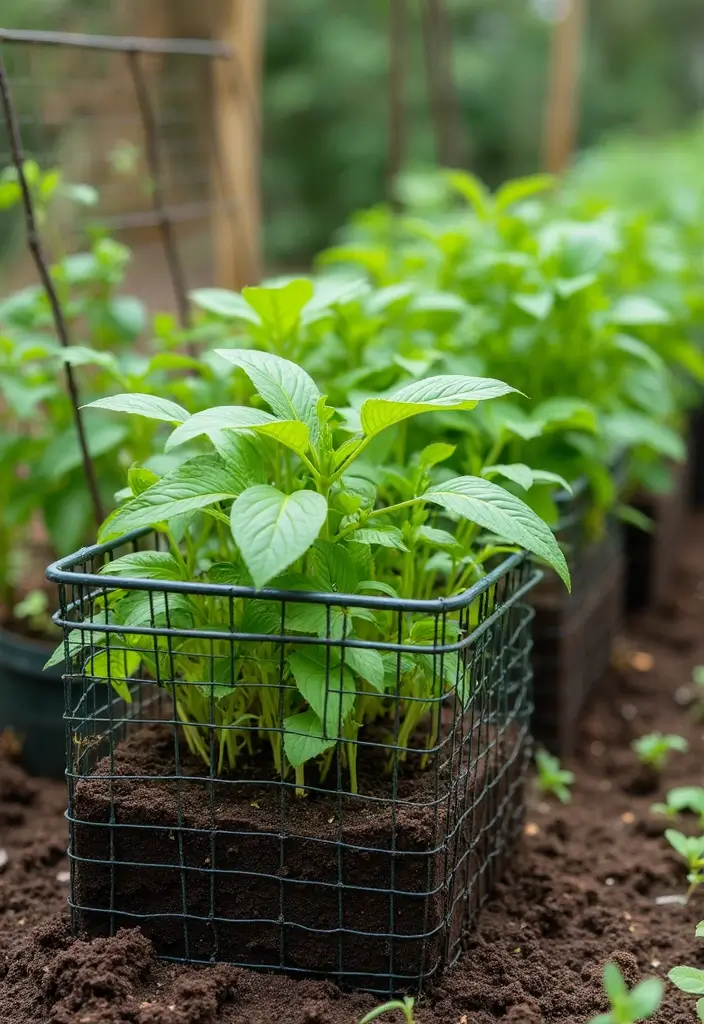 30 DIY Garden Beds Cheap Projects That Anyone Can Make - 16. Wire Mesh Garden Boxes