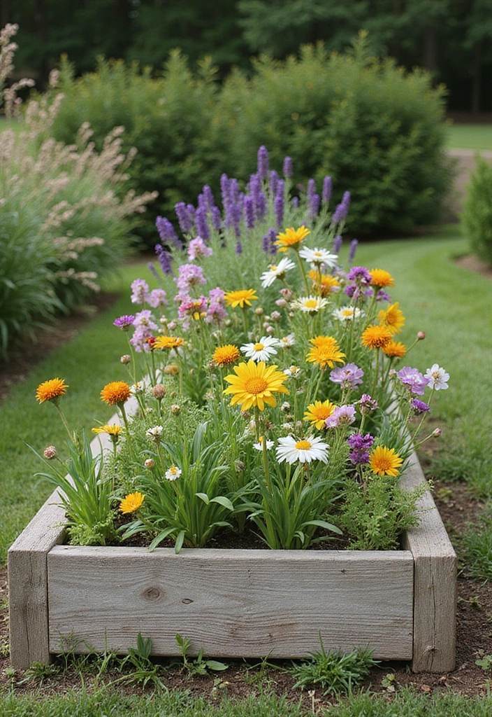 30 DIY Garden Beds Cheap Projects That Anyone Can Make - 22. Rustic Garden Bed Fence