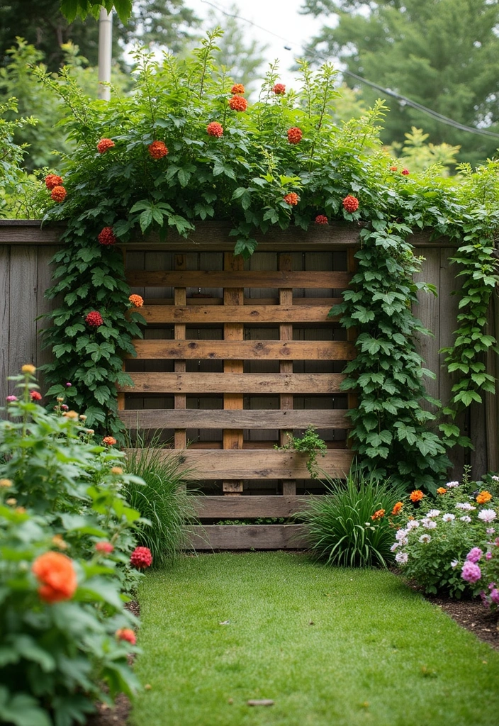 30 DIY Garden Fence Cheap Simple Solutions for Small Yards - 1. Pallet Wood Fencing