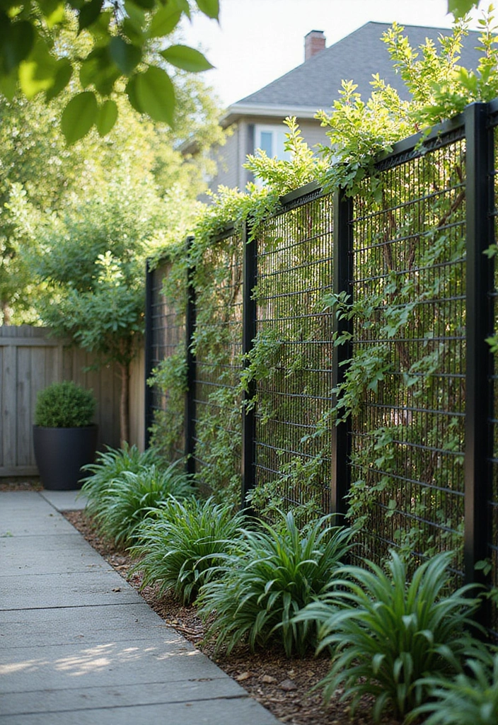 30 DIY Garden Fence Cheap Simple Solutions for Small Yards - 3. Wire Mesh Fencing