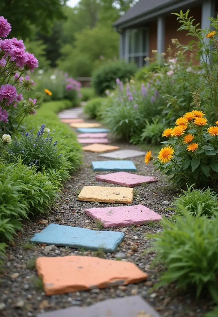 30 DIY Garden Stepping Stones That Add Magic to Your Path - 20. Color-Changing Stepping Stones
