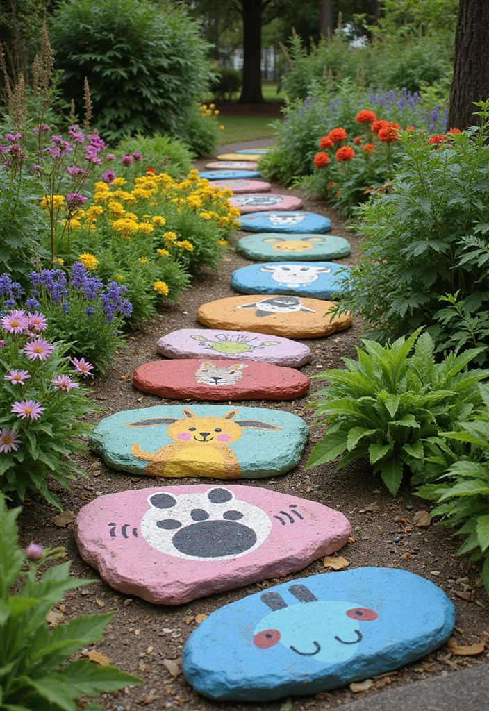 30 DIY Garden Stepping Stones That Add Magic to Your Path - 21. Animal Print Stepping Stones