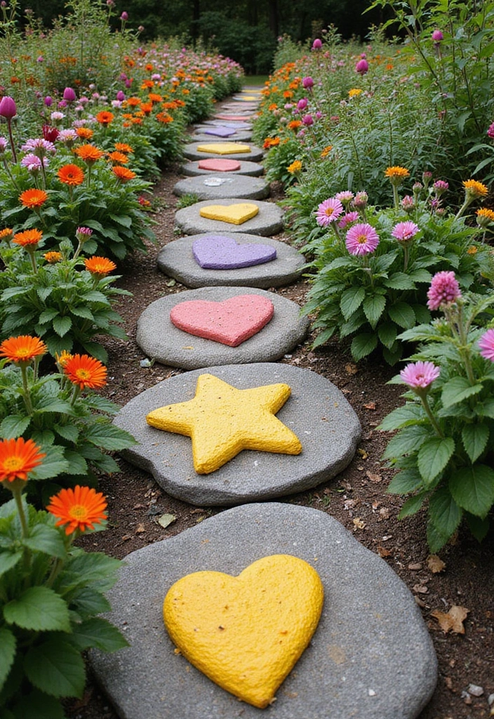 30 DIY Garden Stepping Stones That Add Magic to Your Path - 7. Unusual Shapes and Sizes