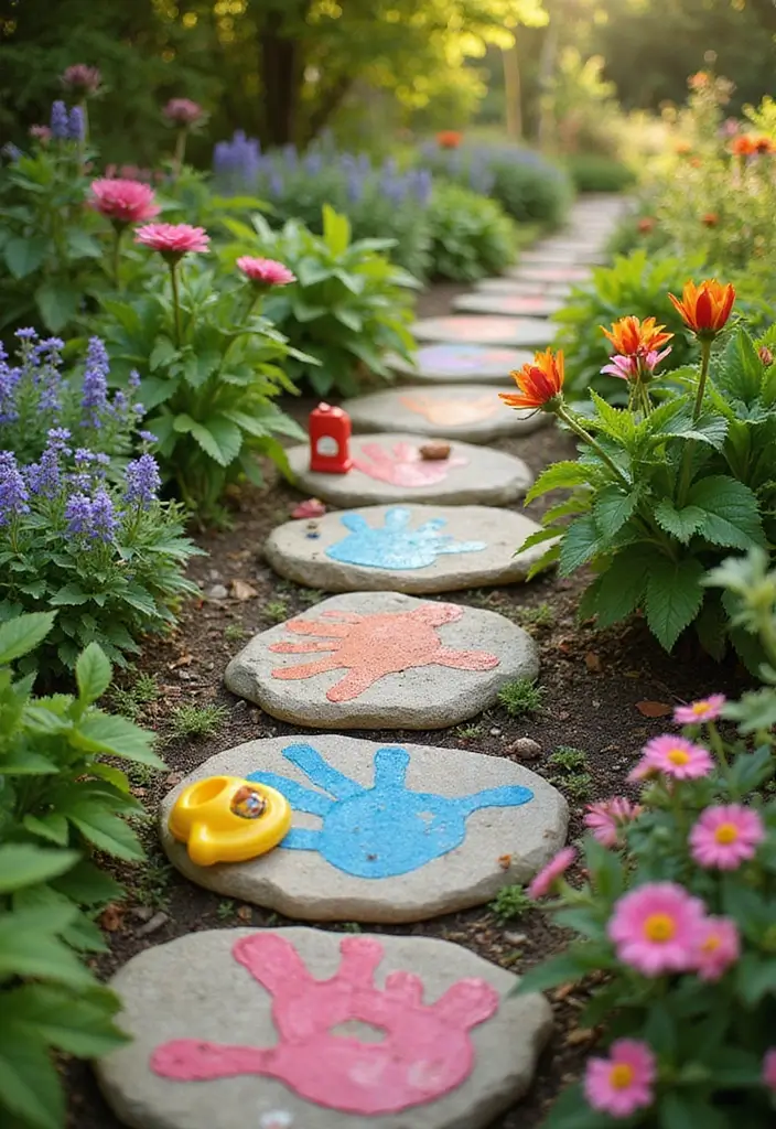 30 DIY Garden Stepping Stones That Add Magic to Your Path - 9. DIY Stepping Stones for Kids