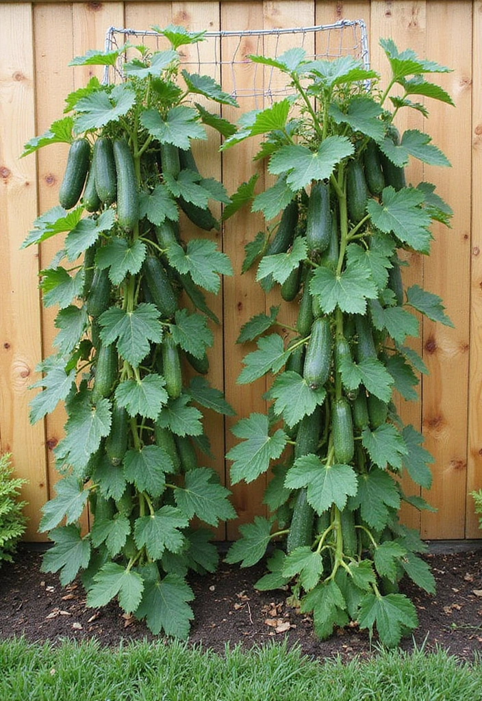 30 DIY Garden Trellis Ideas for Creative Vertical Gardens - 8. Wire Mesh Trellis