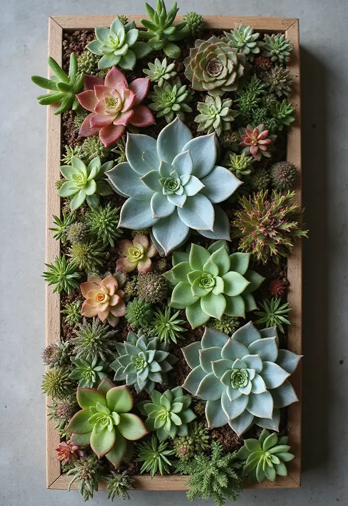 30 DIY Small Garden Ideas to Transform Limited Spaces - 26. Vertical Succulent Planter