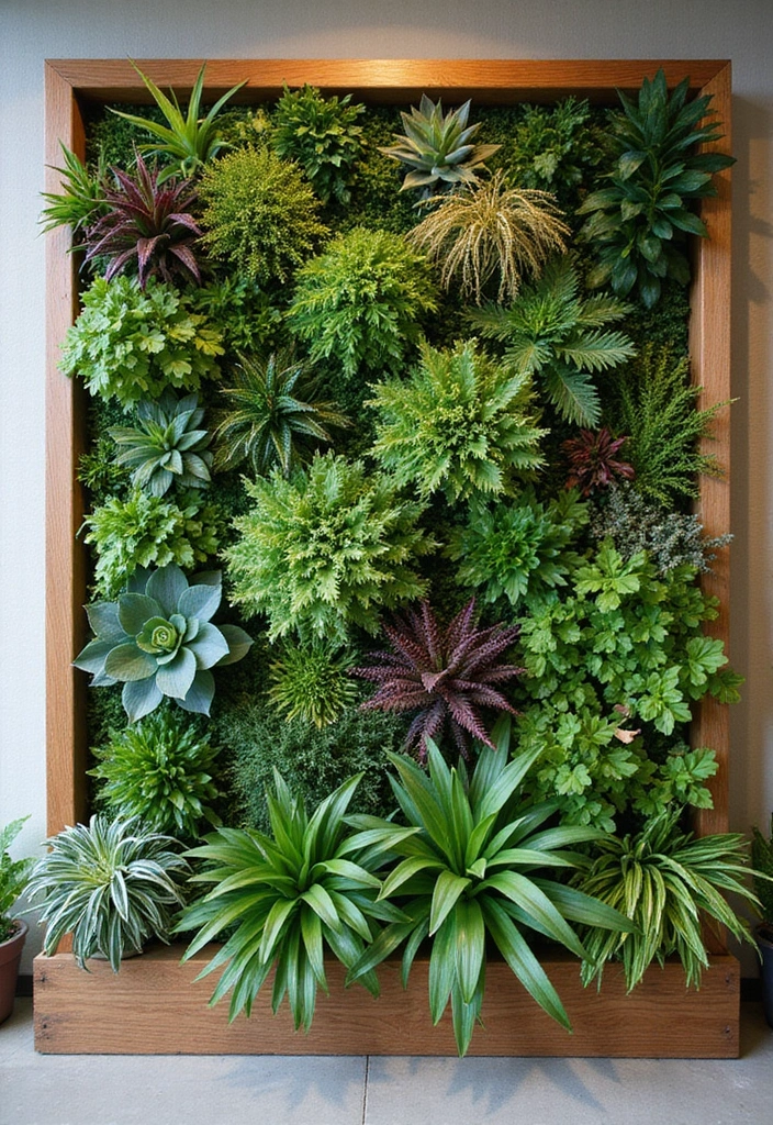 30 DIY Small Garden Ideas to Transform Limited Spaces - 30. Living Wall Art