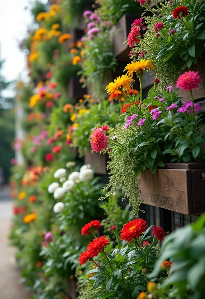 30 DIY Vertical Garden Wall Ideas to Maximize Space - 10. Vertical Planter Boxes