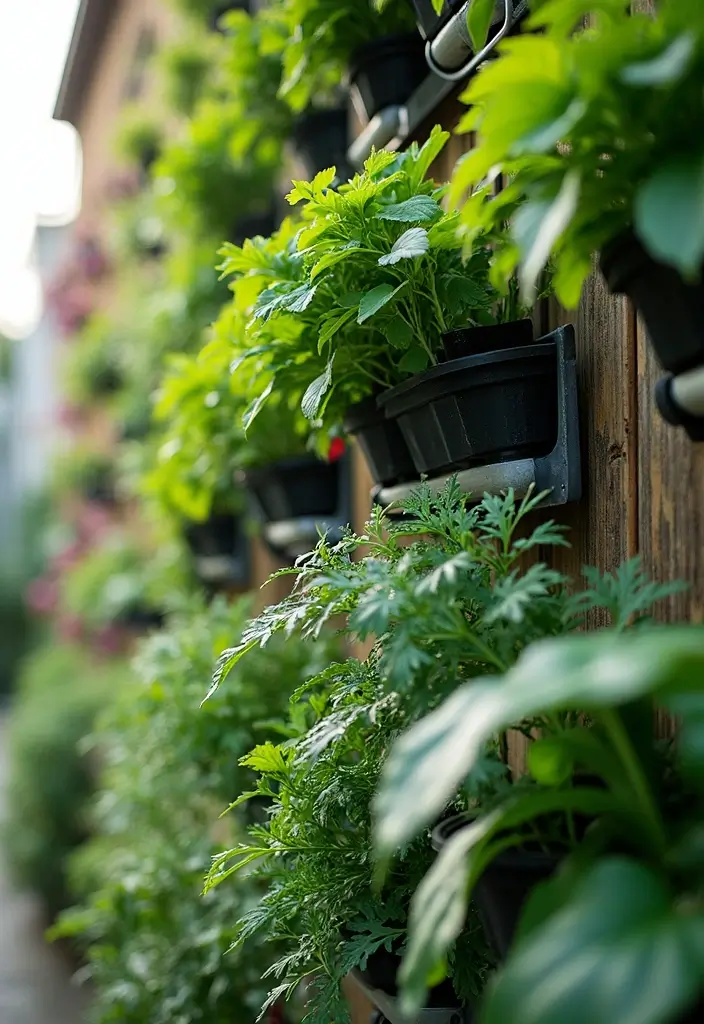30 DIY Vertical Garden Wall Ideas to Maximize Space - 25. Vertical Garden with Drip Irrigation