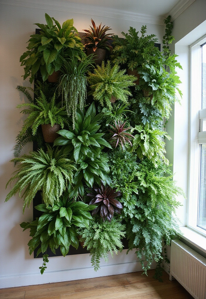 30 DIY Vertical Garden Wall Ideas to Maximize Space - 30. Indoor Vertical Garden