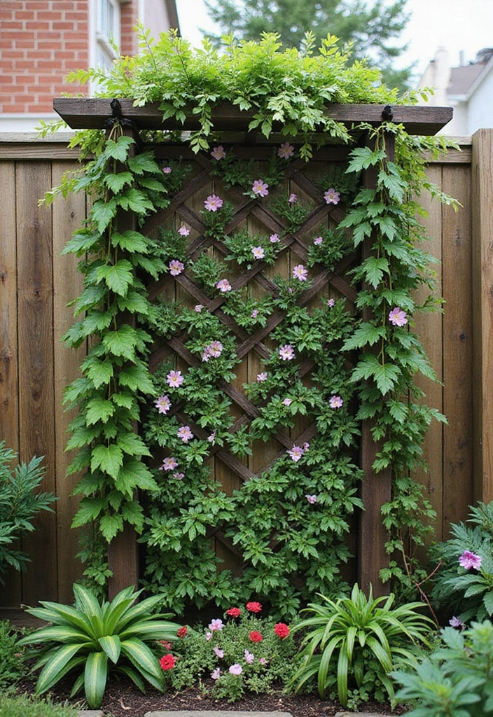 30 DIY Vertical Garden Wall Ideas to Maximize Space - 7. Vertical Garden Trellis