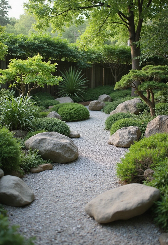 30 DIY Zen Garden Mini Projects for Calm and Relaxation - 29. Zen Garden and Nature Integration