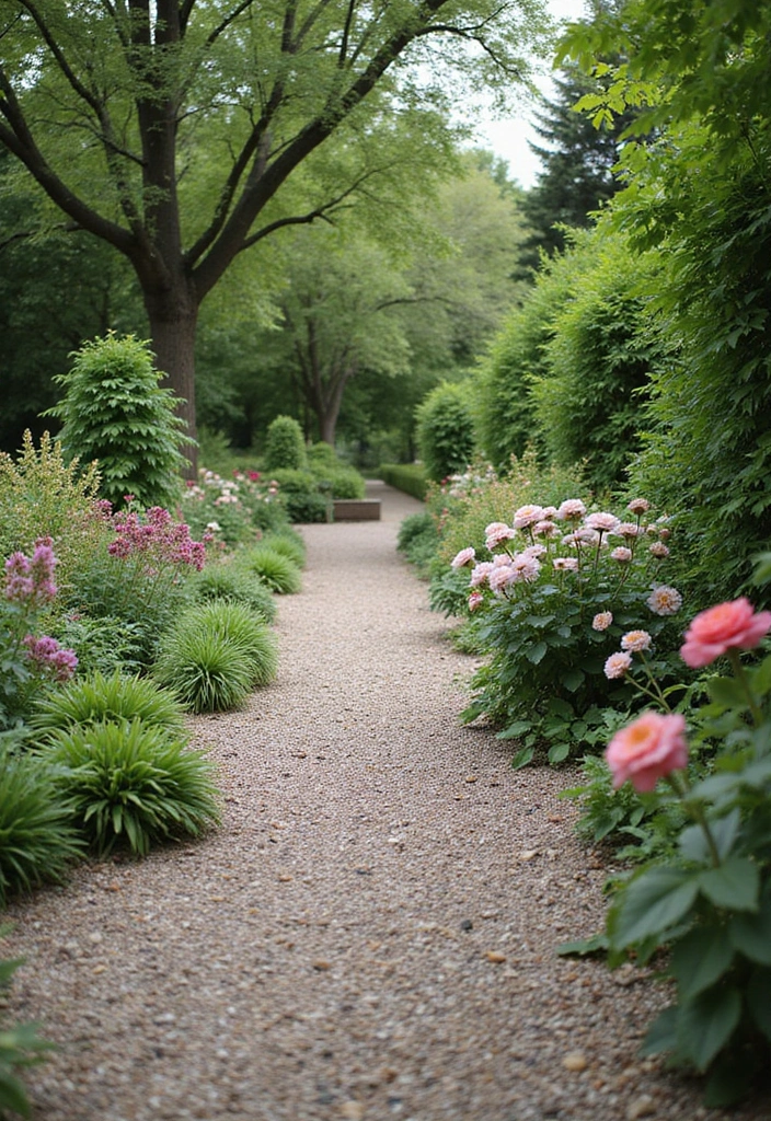30 Garden Pathways DIY Cheap Designs That Look Amazing - 1. Gravel Delight Paths