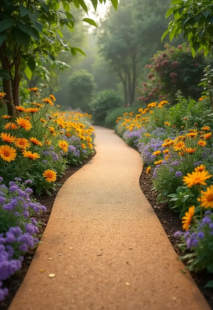 30 Garden Pathways DIY Cheap Designs That Look Amazing - 10. Cork Walkways