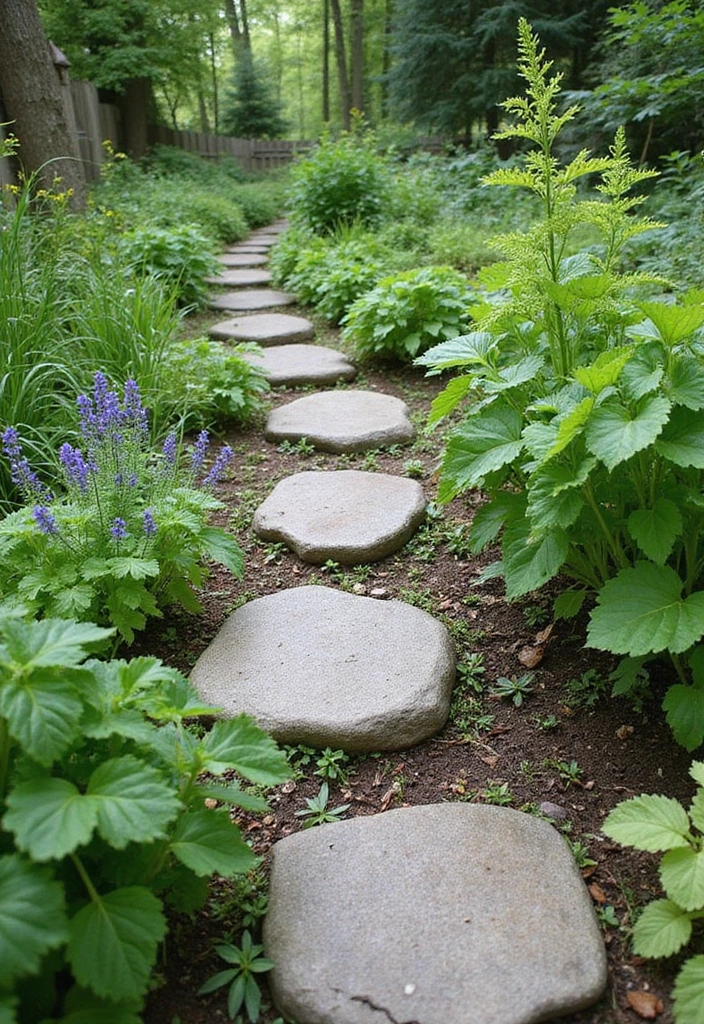 30 Garden Pathways DIY Cheap Designs That Look Amazing - 17. Edible Pathways