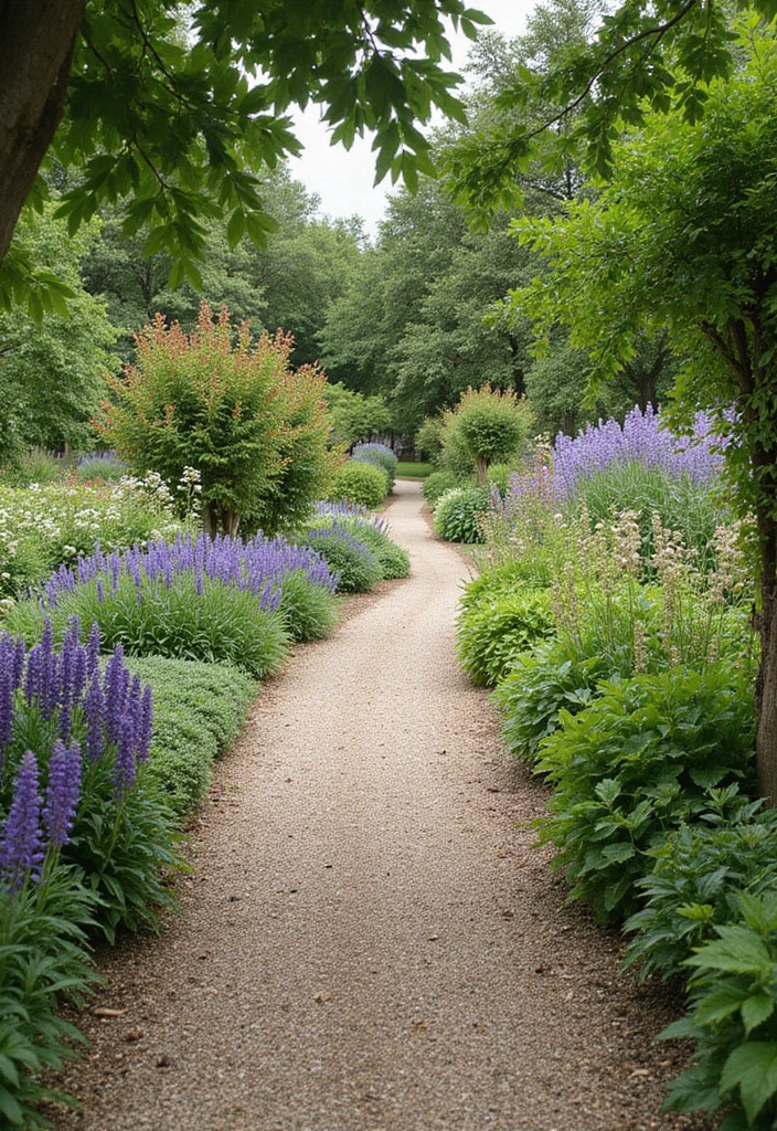 30 Garden Pathways DIY Cheap Designs That Look Amazing - 29. Scented Walkways