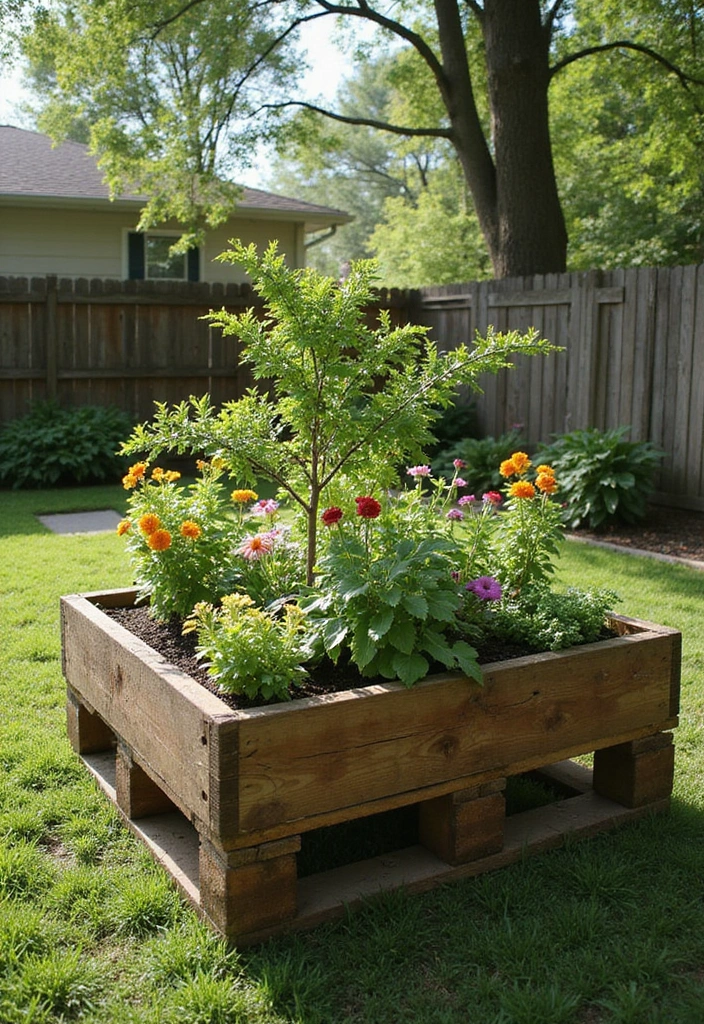 30 Inexpensive Raised Garden Beds DIY Projects That Save Money - 1. Wooden Pallet Planters