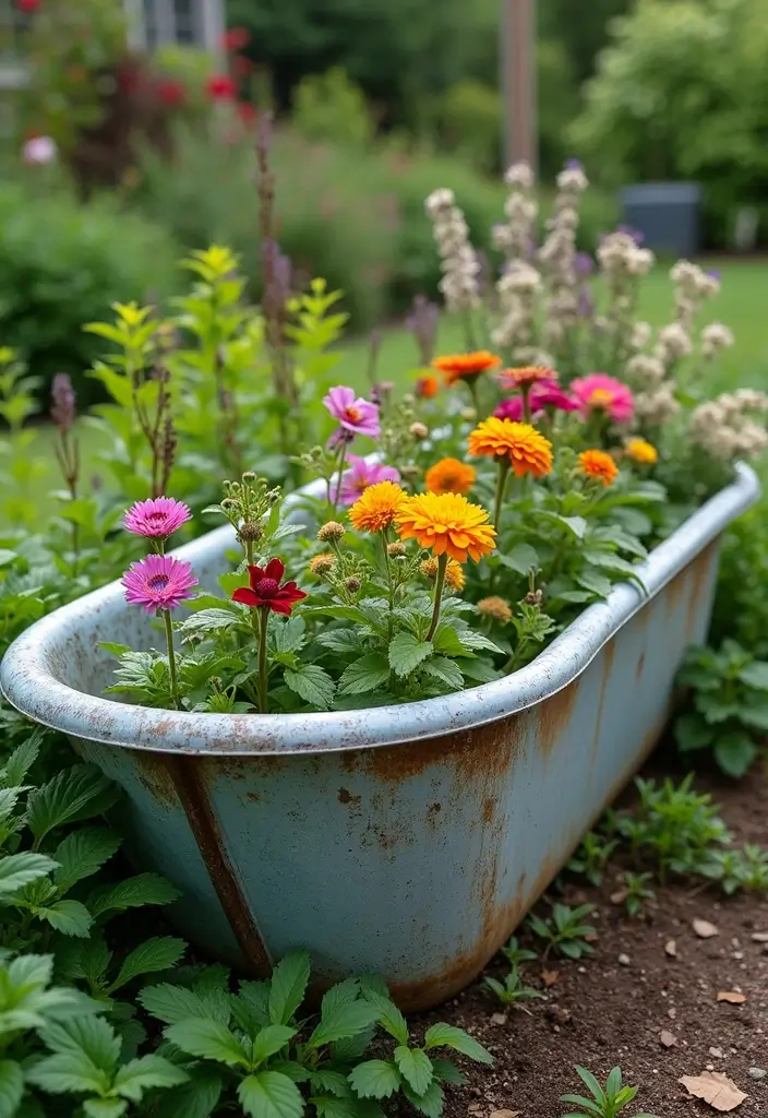 30 Inexpensive Raised Garden Beds DIY Projects That Save Money - 10. DIY Metal Planters