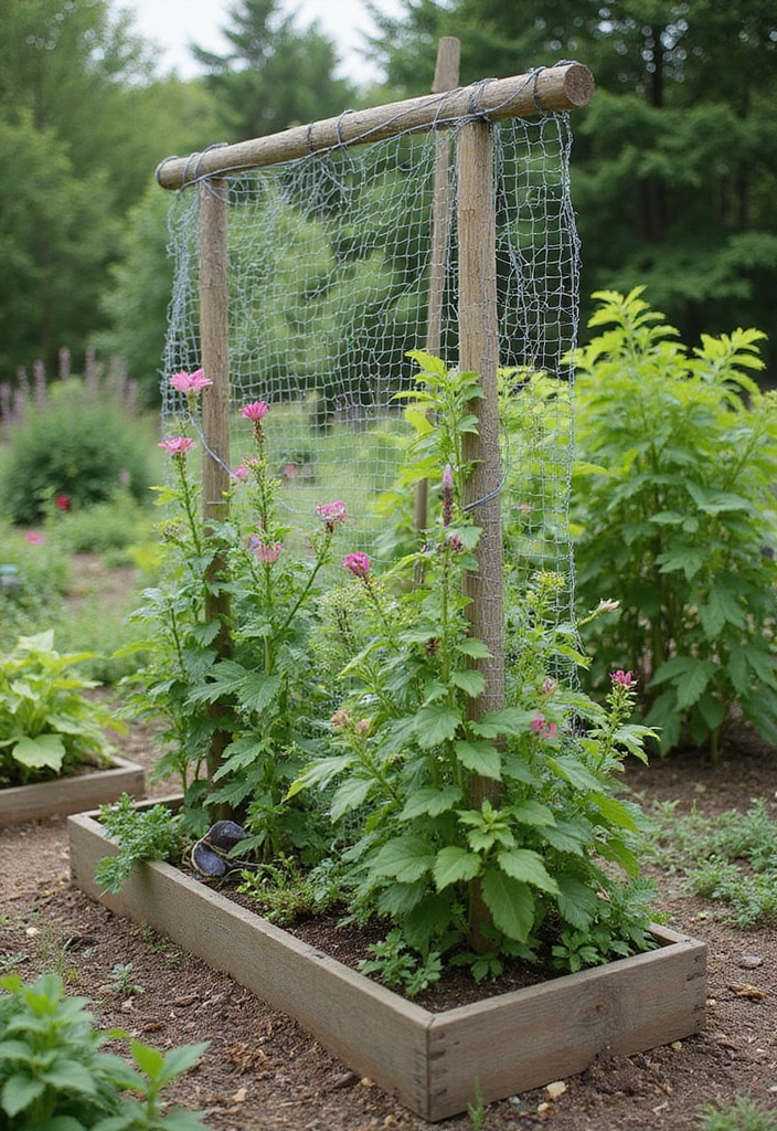 30 Inexpensive Raised Garden Beds DIY Projects That Save Money - 17. Chicken Wire and Wood Frame
