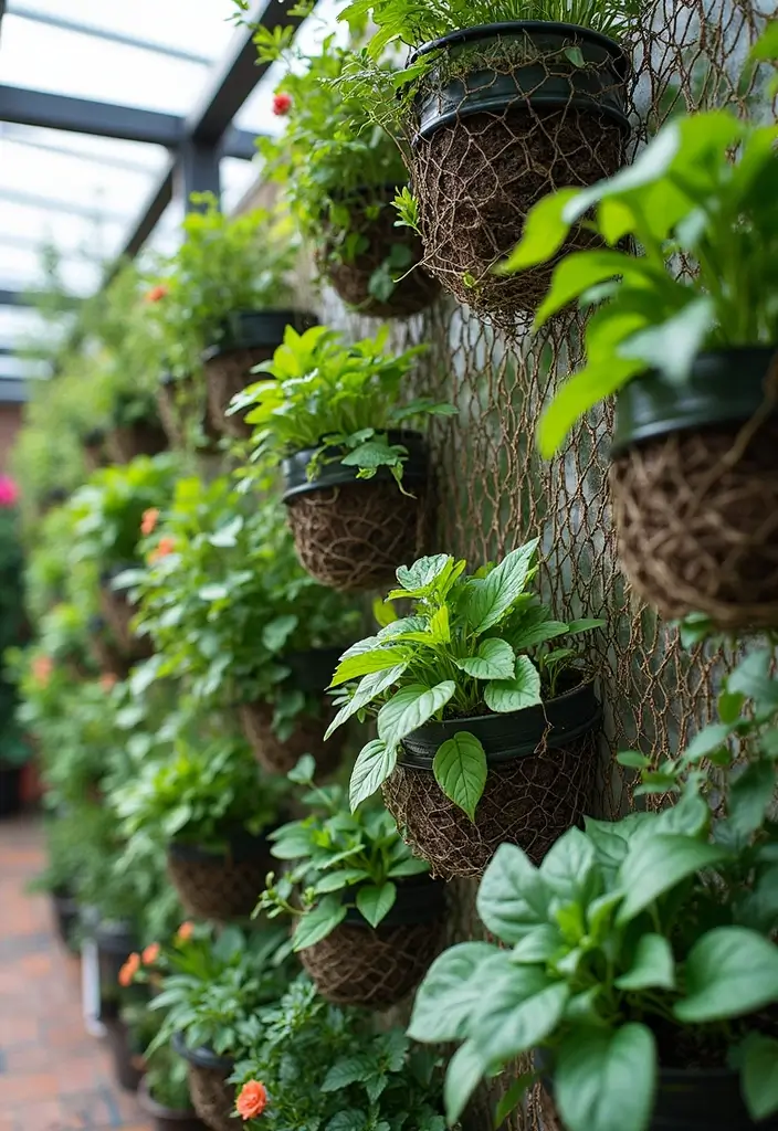 30 Raised Garden Beds DIY Layout Ideas for Perfect Harvests - 24. Vertical Garden with Fishing Nets