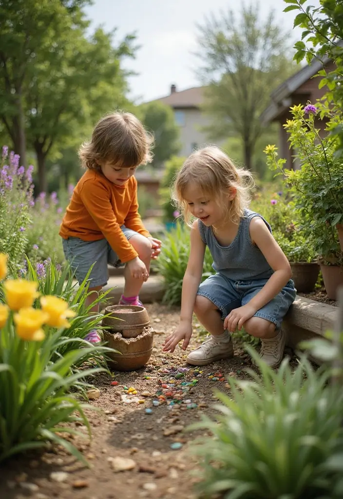 30 Small Backyard Ideas on a Budget DIY Simple Garden Design Inspirations You’ll Love - 21. Garden Treasures Hunt