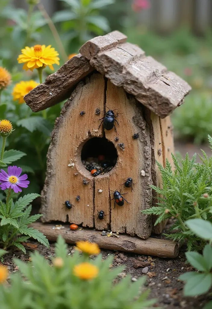 30 Small Backyard Ideas on a Budget DIY Simple Garden Design Inspirations You’ll Love - 24. Bug Hotel
