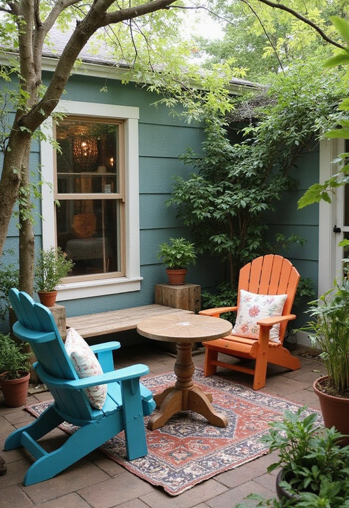 30 Small Backyard Ideas on a Budget DIY Simple Garden Design Inspirations You’ll Love - 3. Repurposed Garden Furniture
