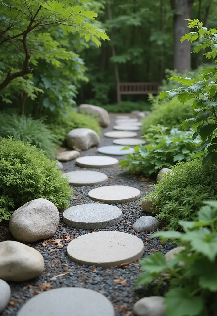 30 Small Backyard Ideas on a Budget: DIY Simple Garden Design Projects to Inspire You - 16. Decorative Stone Features