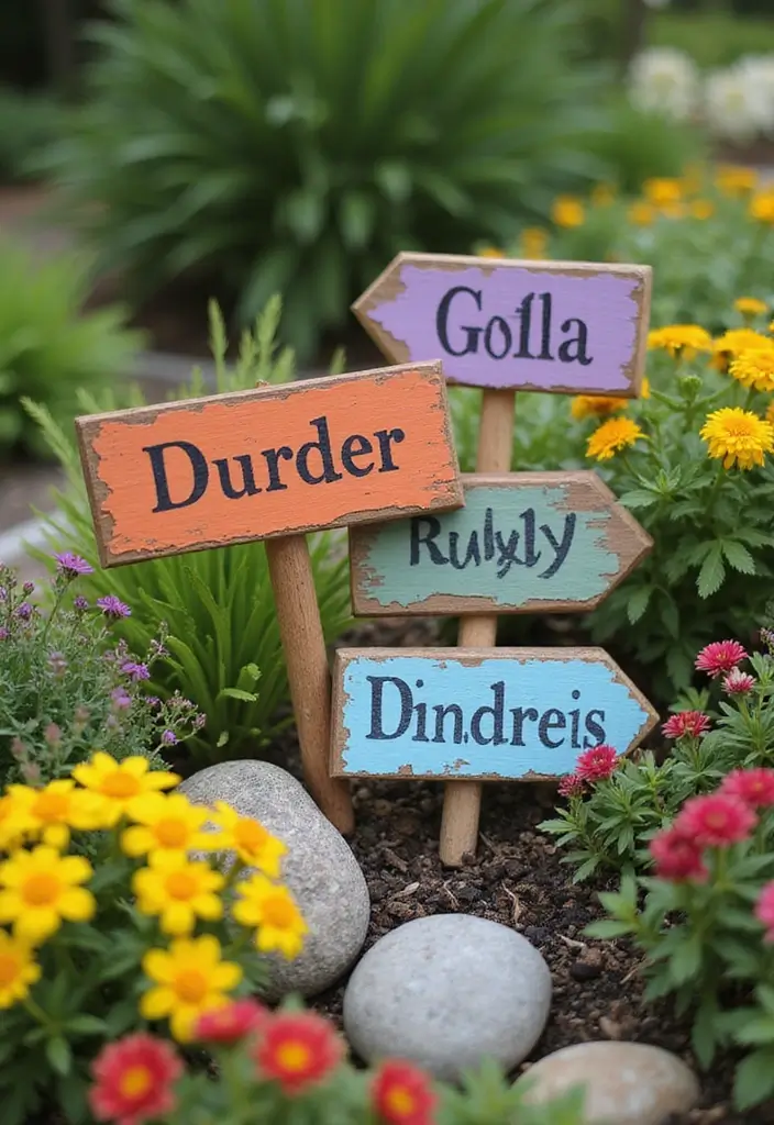30 Small Backyard Ideas on a Budget: DIY Simple Garden Design Projects to Inspire You - 19. Personalized Garden Markers