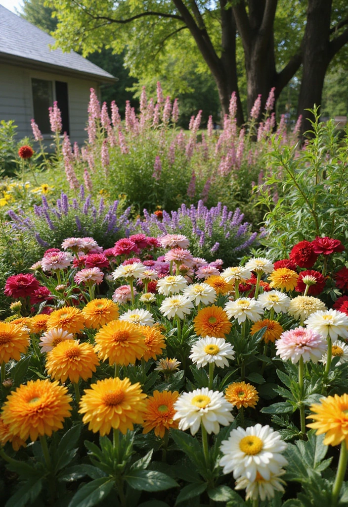 30 Small Backyard Ideas on a Budget: DIY Simple Garden Design Projects to Inspire You - 9. Seasonal Flower Displays