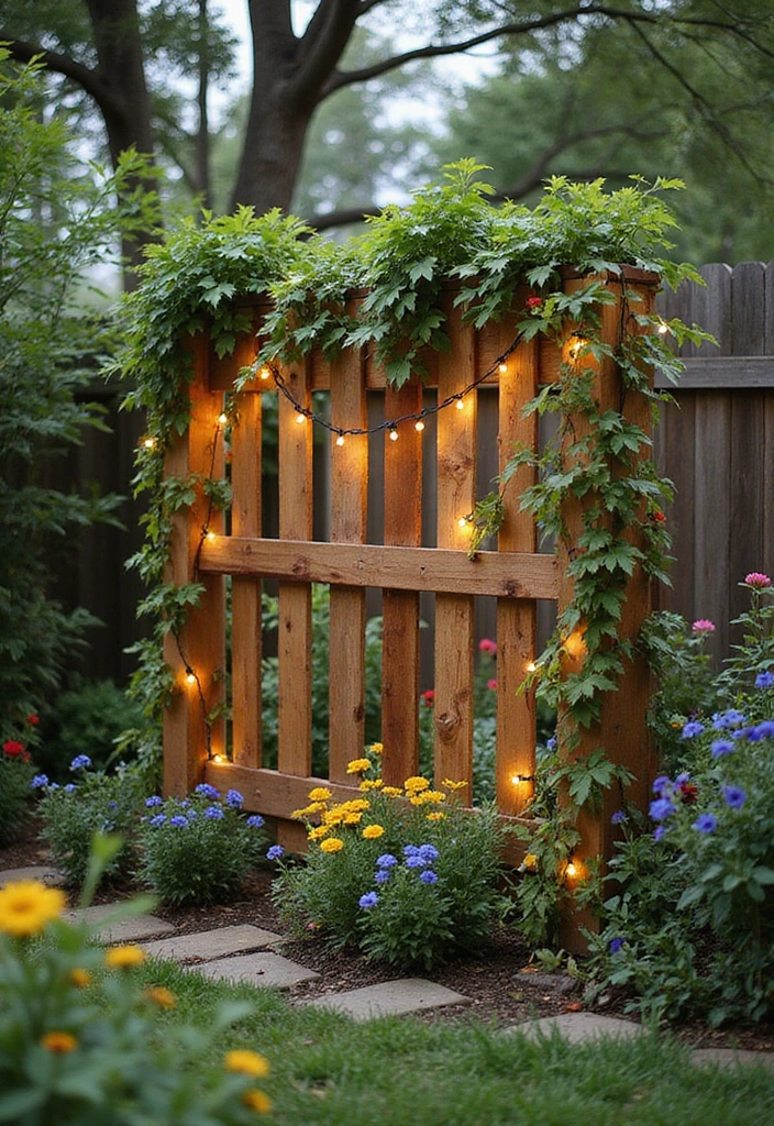 30 Small Garden Fence Ideas DIY for a Stylish Outdoor Look - 1. Classic Wooden Pallet Fence