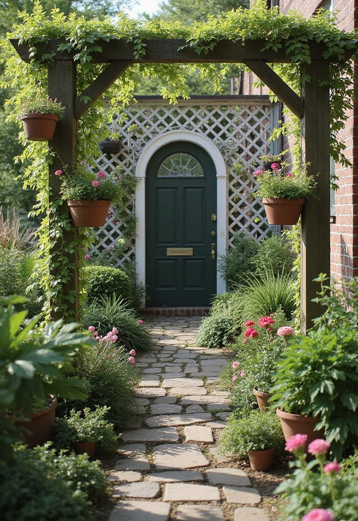 30 Small Garden Fence Ideas DIY for a Stylish Outdoor Look - 15. Lattice Fence with Decor