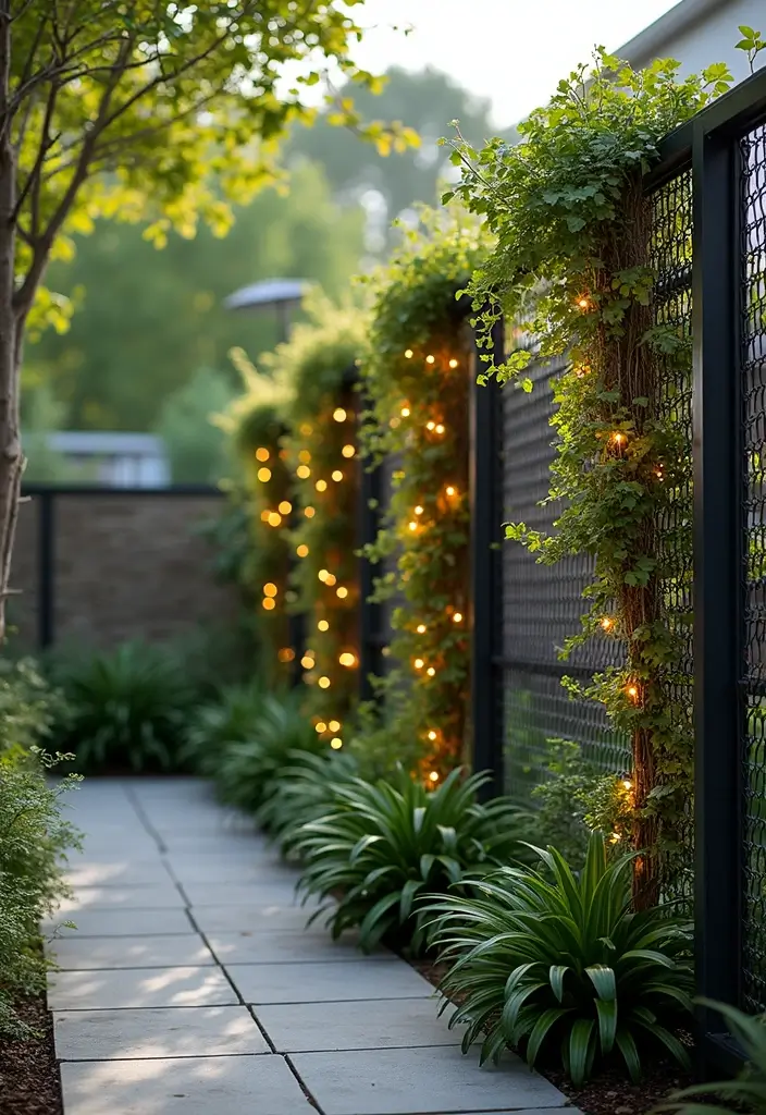 30 Small Garden Fence Ideas DIY for a Stylish Outdoor Look - 18. Wire Mesh Garden Fence