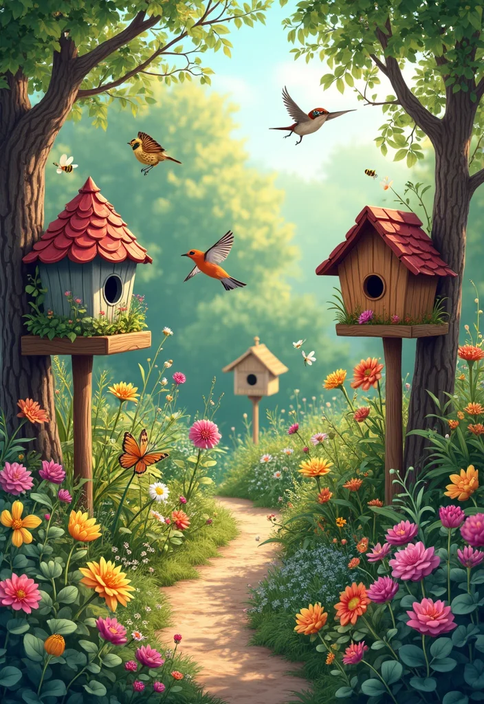 Adorable Home Garden Ideas Game: A Playful Guide with 18 Creative Concept Inspirations - 17. Wildlife-Friendly Gardens