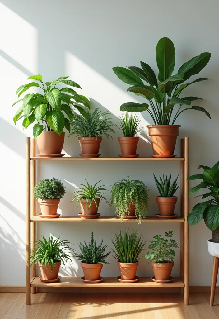 Adorable Home Garden Ideas Game: A Playful Guide with 18 Creative Concept Inspirations - 8. Indoor Plant Shelf