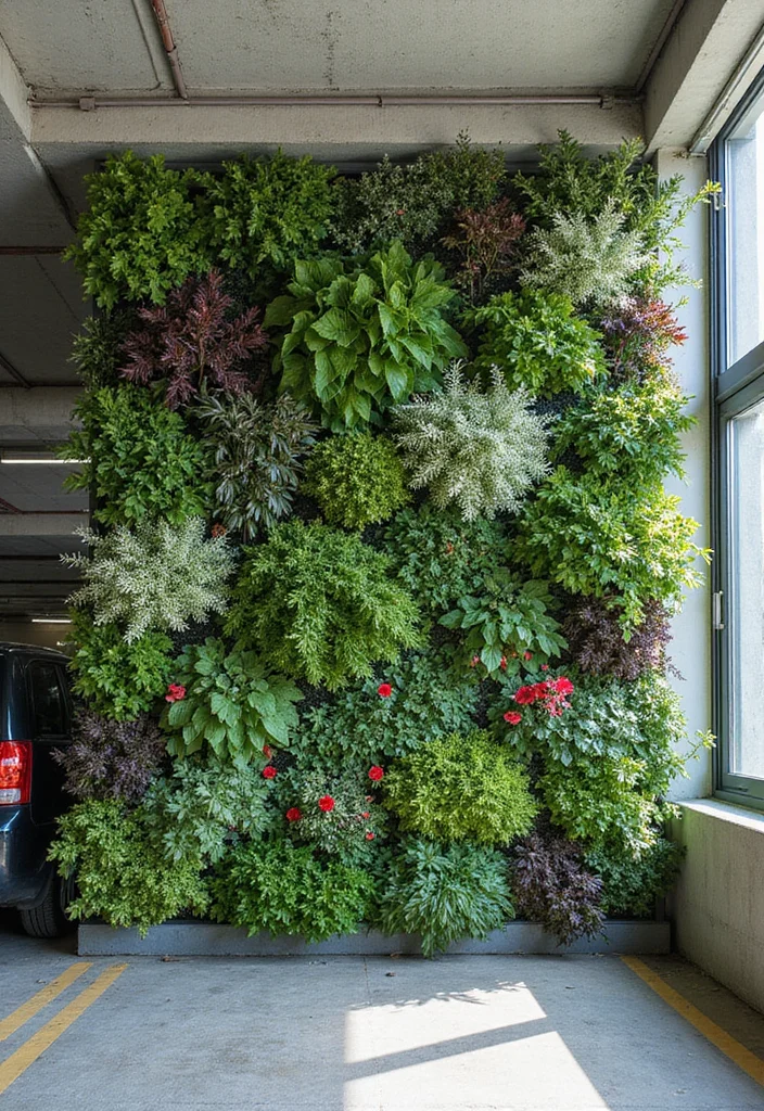 Car Parking Design Home Garden: A Functional Guide with 18 Seamless Integration Inspirations - 1. Vertical Garden Walls