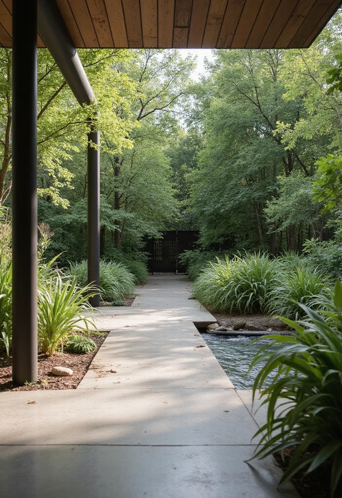 Car Parking Design Home Garden: A Functional Guide with 18 Seamless Integration Inspirations - 9. Biophilic Design Elements