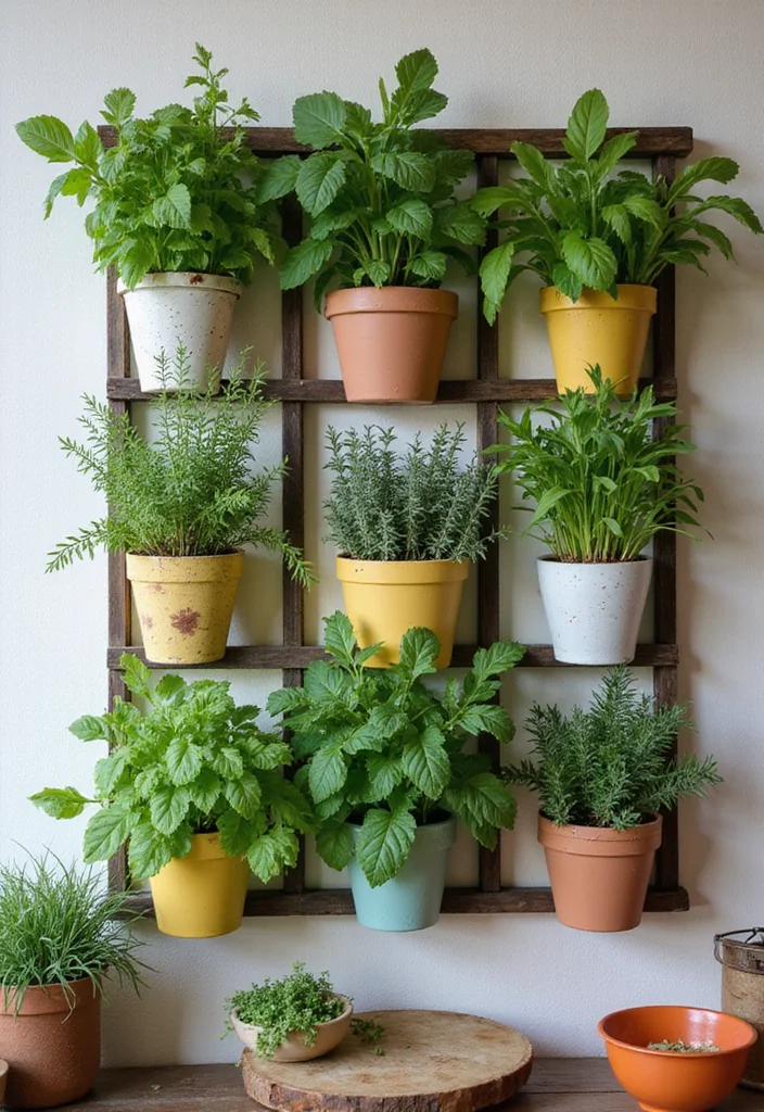 Corner Garden Ideas Landscape Design: A Creative Guide with 19 Space-Saving Inspirations - 1. Vertical Herb Garden