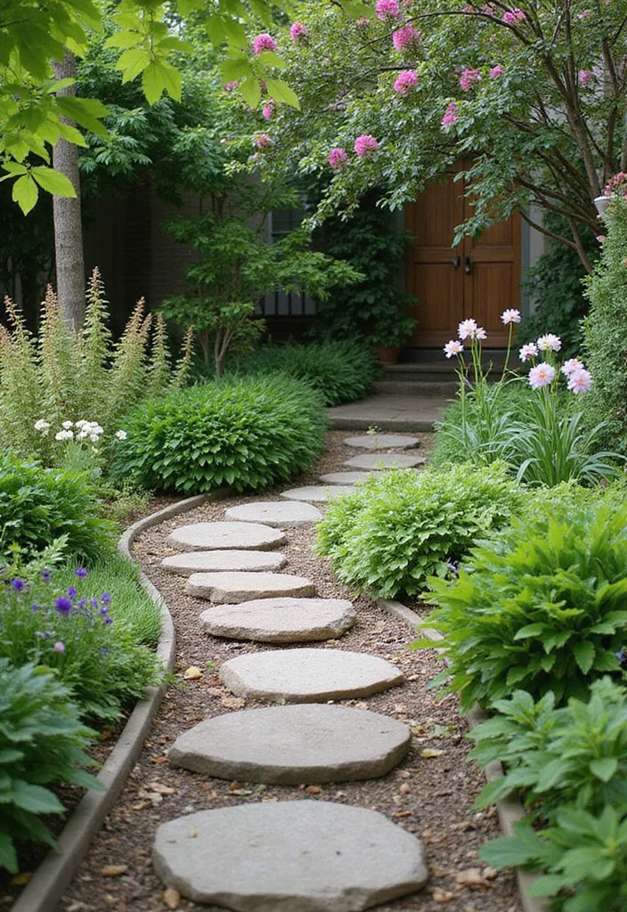 Corner Garden Ideas Landscape Design: A Creative Guide with 19 Space-Saving Inspirations - 18. Garden Pathways