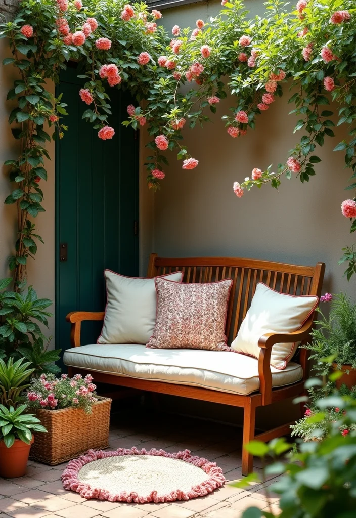 Corner Garden Ideas Landscape Design: A Creative Guide with 19 Space-Saving Inspirations - 8. Corner Seating Area